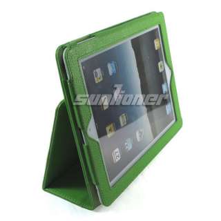 GR Leather Case Cover for Apple iPad 2+Screen Protector  