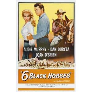  Six Black Horses (1962) 27 x 40 Movie Poster Style A