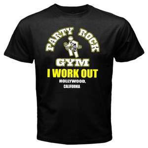 NEW PARTY ROCK GYM LMFAO Sexy and I Know it Tee Anthem Crew Shufflin T 