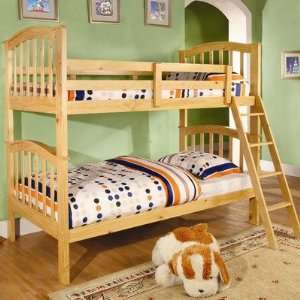  Mullin Twin Over Twin Bunk Bed in Natural