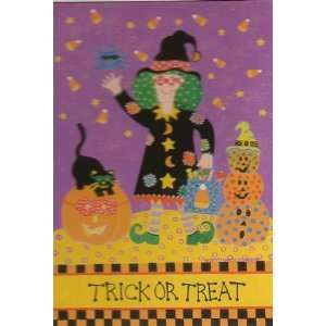  Elizabeth Ross   Tick or Treat Banner Flag 24 x 36 