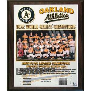  1972 Oakland Athletics World Series Champions Team 13x16 