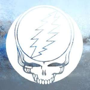  Grateful Dead White Decal Steal Your Face Band Car White 