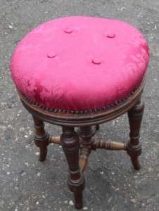 HERE IS A GREAT PIANO STOOL IN GOOD SOLID CONDITION READY FOR HOME USE 