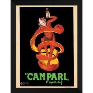   Cappiello FRAMED Art 28x36 Campari Laperitif, 1921