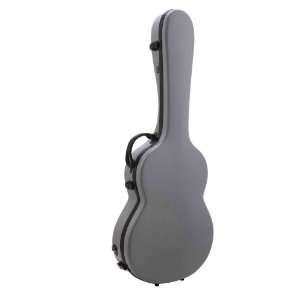   Guitar Deluxe Fiberglass Case in Silver Grey Musical Instruments