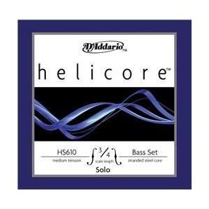  Daddario Hs610 Helicore Solo 3/4 Size Double Bass String 