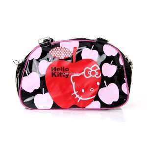  Hello Kitty Leather Girls Shoulder Bag Handbag Black 