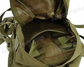 1000D 3L Molle Tactical Utility Hydration Pouch Backpack Tan  