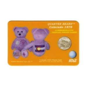   38) Quarter Bear Pictures Bean Bag Toy, Coin, Flag 