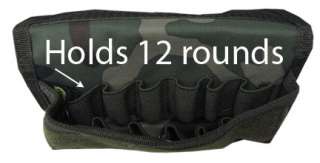 Molle Tactical Military Shotgun PaintBall Ammo Pouch Bag   WOODLAND 