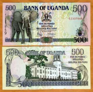 Uganda, 500 Shillings, 1998, P 35 (35b) UNC   elephant  