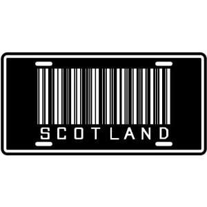    NEW  SCOTLAND BARCODE  LICENSE PLATE SIGN COUNTRY