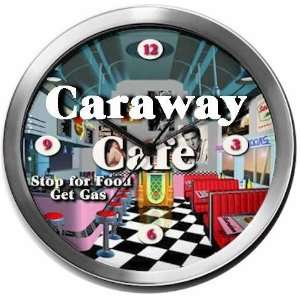  CARAWAY 14 Inch Cafe Metal Clock Quartz Movement Kitchen 