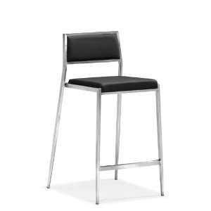  Zuo Dolemite Counter Chair Black (set of 2)