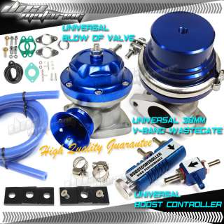TURBO/CHARGER 38MM WASTEGATE+BLOW OFF VALVE+CONTROLLER  
