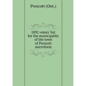  1892 voters list for the municipality of the town of 
