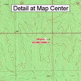  USGS Topographic Quadrangle Map   Whynot, Mississippi 
