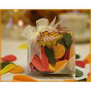  Fall in Love Leaf Soap Petals in Clear Box with Ribbon 
