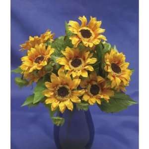    16H Small Yellow Sunflower Bush Case Pack 24