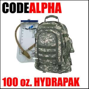 TAC Pack 3day 100oz Hydrapak BackPack MSRP $111.50  