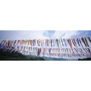  Carp Fish Streamers on a String, Japan by Panoramic Images 