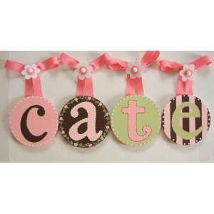  Cates Hand Painted Round Wall Letters