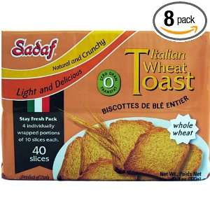 Sadaf Italian Toast Whole Wheat, 11.3 Ounce (Pack of 8)  