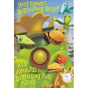 Greeting Cards Dinosaur Train Card with Sound Hey, Smart Birthday Boy 