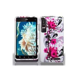  Motorola Droid 3 Graphic Case   Red Flower on White (Free 
