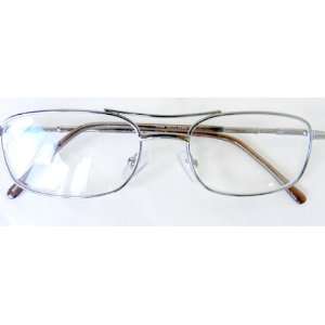  Zoom (C101) Aviator Reading Glasses, Pewter Frame, +1.75 