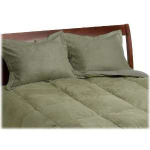  Aeolus Down Faux Suede Full/Queen 3 Piece Down Comforter 