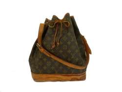 CUT~ LOUIS VUITTON Monogram NOE LARGE Shoulder Purse Authentic 