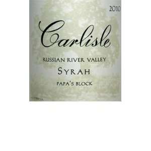  2010 Carlisle Syrah Russian River Valley Papas Block 