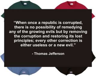 Shirt/Tank   Jefferson Corruption   political wisdom  