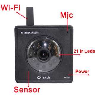 Wireless WIFI 2 way Audio Built in Speaker Network Webcam Night 