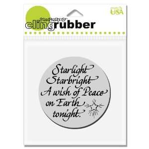  Stampendous CRQ049 Cling Starlight Peace Arts, Crafts 