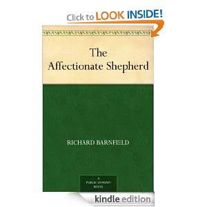 The Affectionate Shepherd Richard Barnfield  Kindle Store