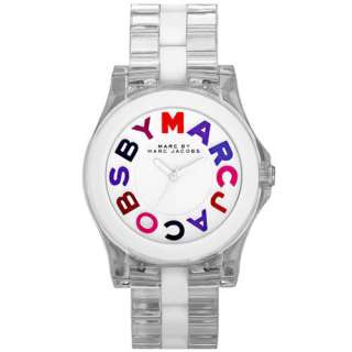 AUTHENTIC MARC BY M. JACOBS MBM4535 MULTICOLOR ACRYLIC RIVERA WATCH 