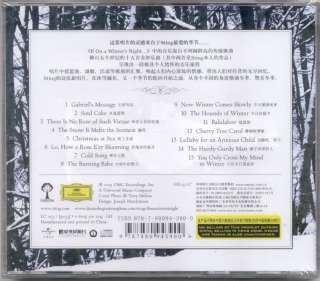 Sting If On A Winters Night Official China CD/Sticker  