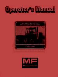 Massey Ferguson MF 4800 4840 4880 4900 Operator Manual  