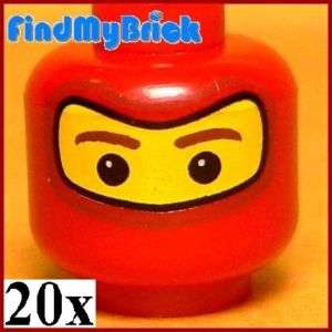 H094A x20 Lego Spiderman Head Balaclava Face   Red 4850  