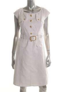 Kay Unger NEW White Versatile Dress Linen Sale 12  