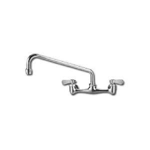 Whitehaus Wall Mount Laundry Faucet W/ Lever Handles WHFS812 Polished 
