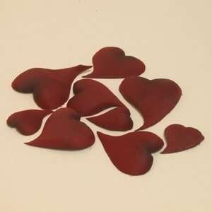 Artificial Silk Heart Shaped Petals Burgundy Toys & Games