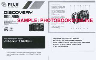 Fuji Discovery 1000 Zoom Date Panorama Instructions  