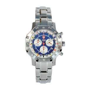  Swiss Timer Nautical Chrono, Blue & White Dial Watch w 