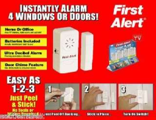 Lot 168 Sets First Alert Alarm Systems 4 Door Window  