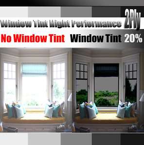 36 x 100 Home Window Tint High Performance 2ply 20%  