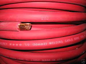50 1/0 WELDING CABLE EXCELENE RED MADE IN USA  
